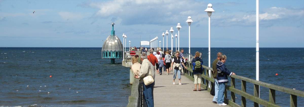 Seebrücke Zinnowitz auf der Insel Usedom